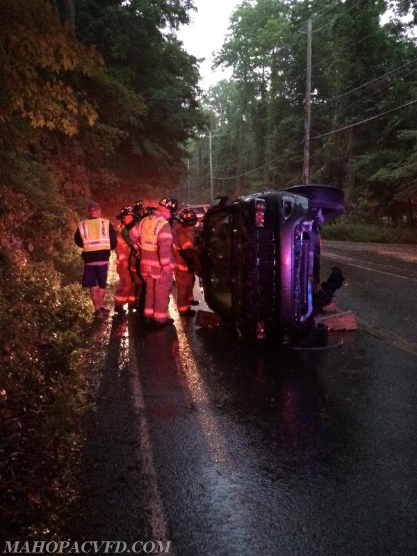 06/24/18 8:00pm MVFD operating a one car MVA rollover on Crane Rd. 