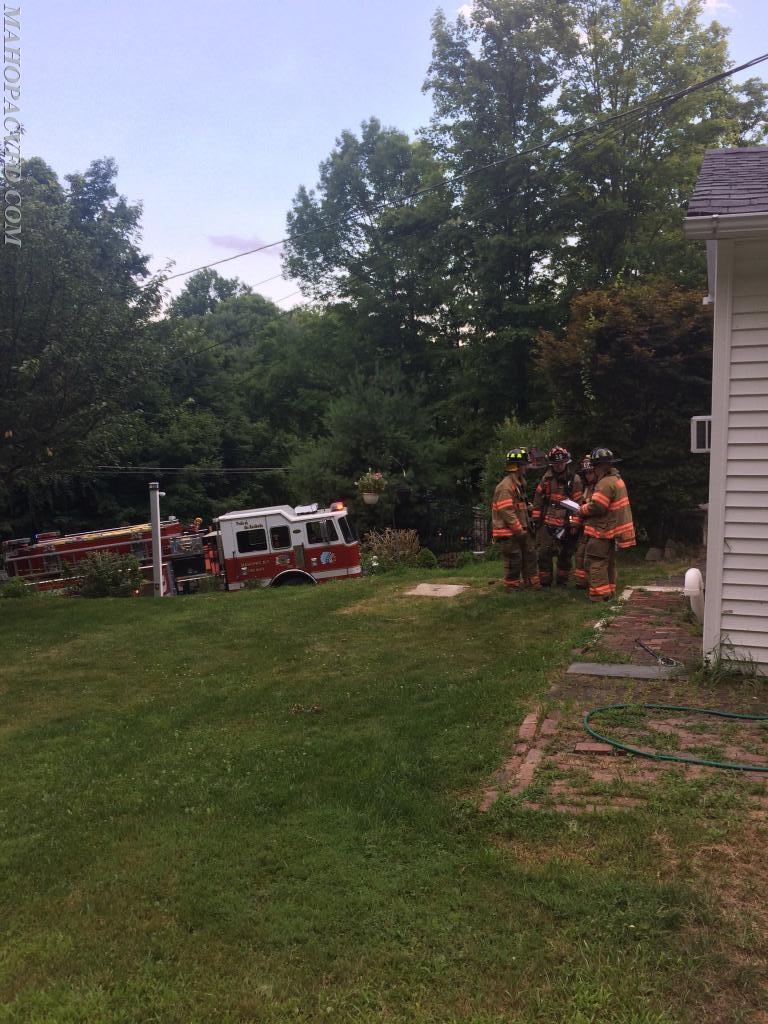 07-15-18 3:35pm MVFD operating 709-a Long Pond Rd in a Hazardous Condition. Homeowner mixed a QT of bleach & cleaner to clean empty fish tank creating fumes in house.